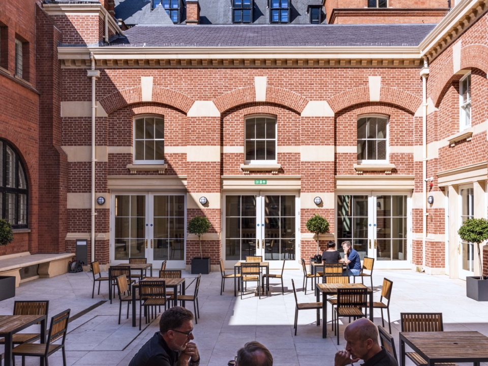 001 The new external courtyard looking to the north by Andreas Von Einsiedel