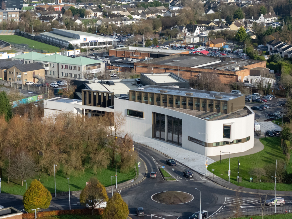 01 De Valera Library Aerial by Contractor